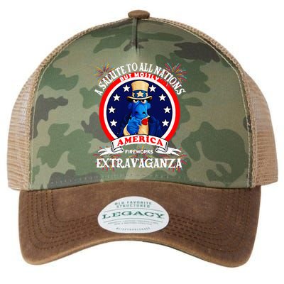 A Salute To All Nations But Mostly America Legacy Tie Dye Trucker Hat