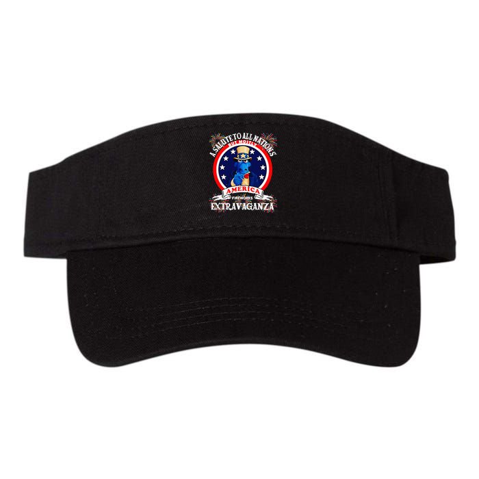 A Salute To All Nations But Mostly America Valucap Bio-Washed Visor