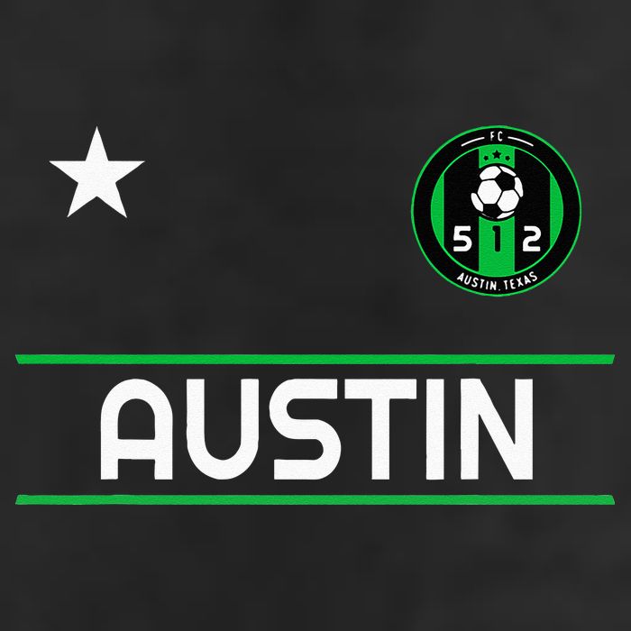 Austin Soccer Team Jersey Mini 512 Badge 7 Panel Mesh Trucker Snapback Hat