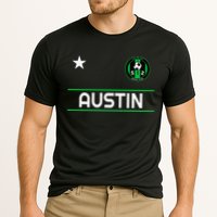 Austin Soccer Team Jersey Mini 512 Badge Cooling Performance Crew T-Shirt
