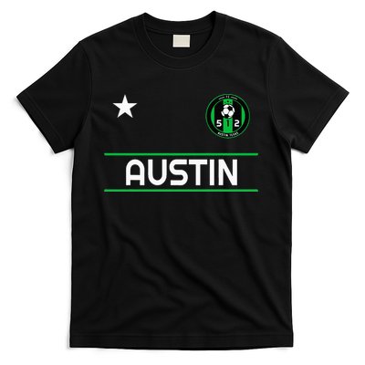 Austin Soccer Team Jersey Mini 512 Badge T-Shirt
