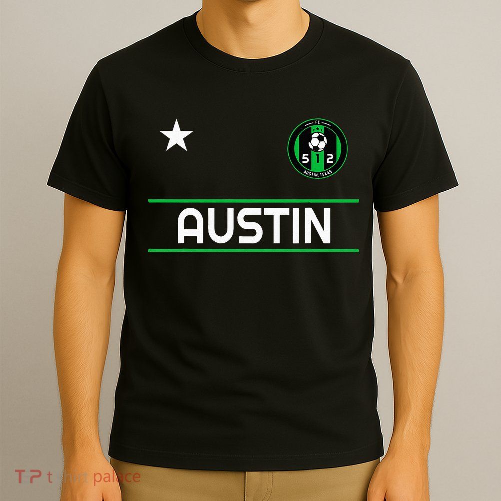 Austin Soccer Team Jersey Mini 512 Badge T-Shirt