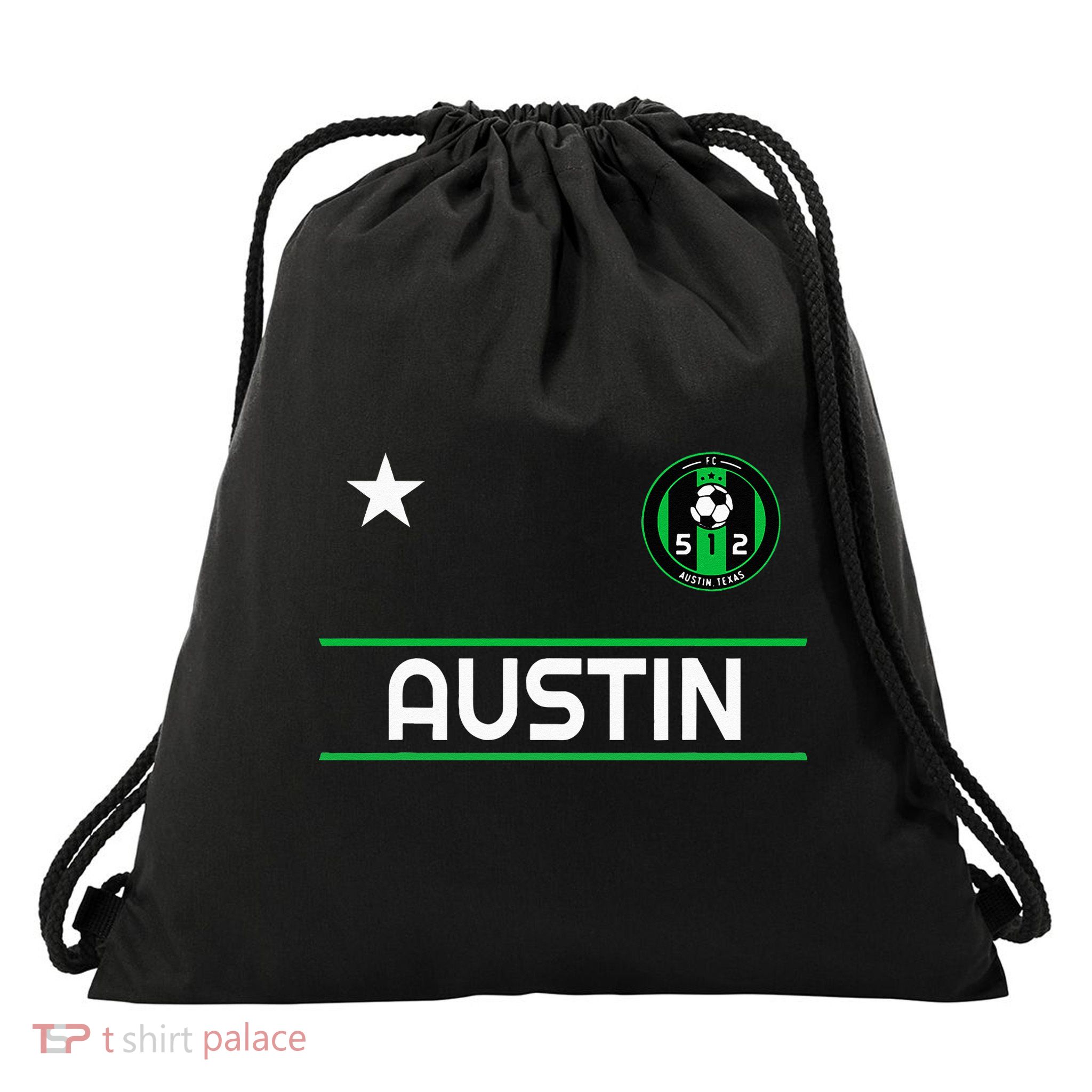 Austin Soccer Team Jersey Mini 512 Badge Drawstring Bag