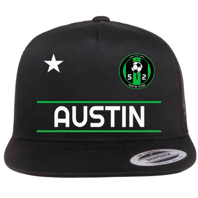 Austin Soccer Team Jersey Mini 512 Badge Flatbill Hat