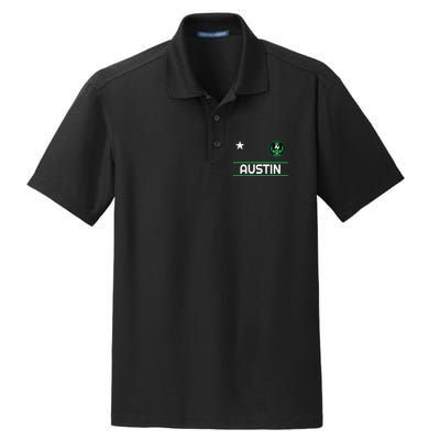 Austin Soccer Team Jersey Mini 512 Badge Dry Zone Grid Polo