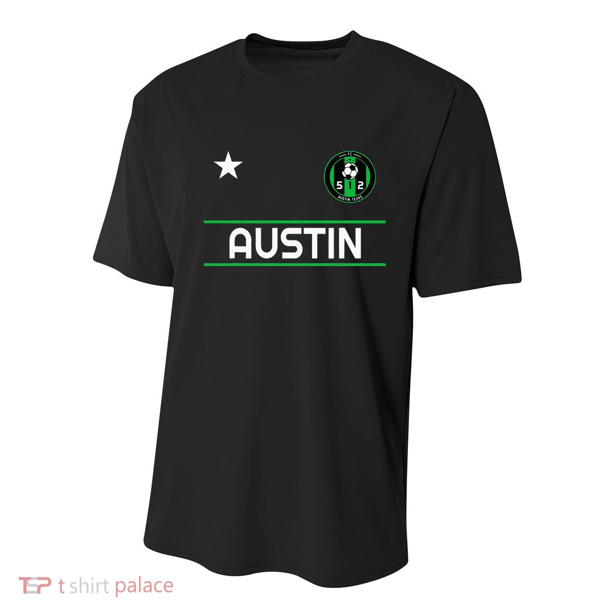 Austin Soccer Team Jersey Mini 512 Badge Youth Performance Sprint T-Shirt