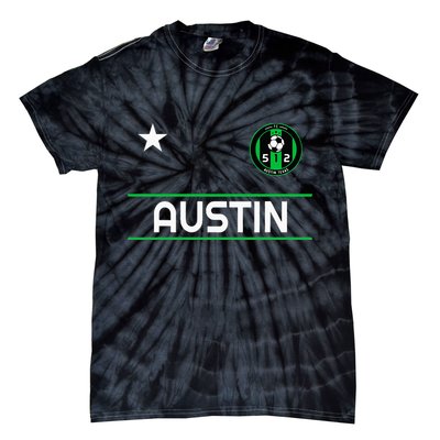 Austin Soccer Team Jersey Mini 512 Badge Tie-Dye T-Shirt