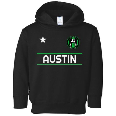 Austin Soccer Team Jersey Mini 512 Badge Toddler Hoodie