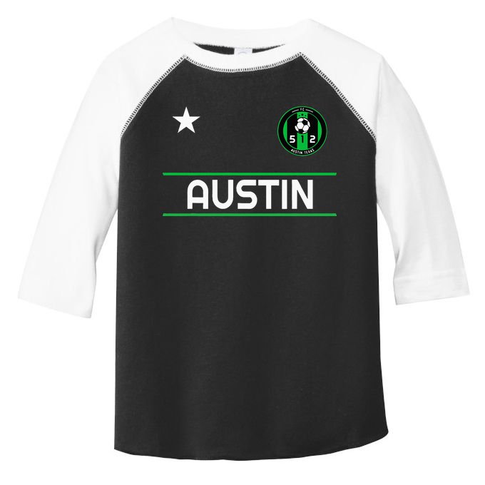 Austin Soccer Team Jersey Mini 512 Badge Toddler Fine Jersey T-Shirt