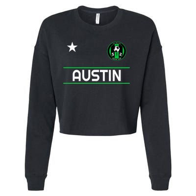 Austin Soccer Team Jersey Mini 512 Badge Cropped Pullover Crew