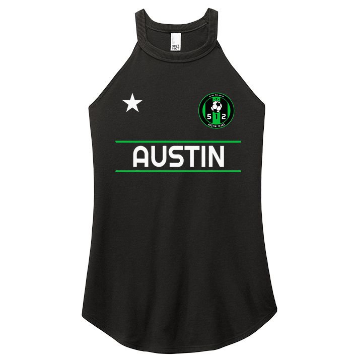 Austin Soccer Team Jersey Mini 512 Badge Women's Perfect Tri Rocker Tank