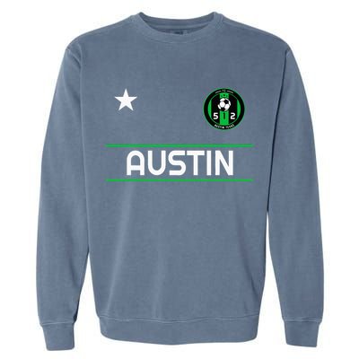 Austin Soccer Team Jersey Mini 512 Badge Garment-Dyed Sweatshirt