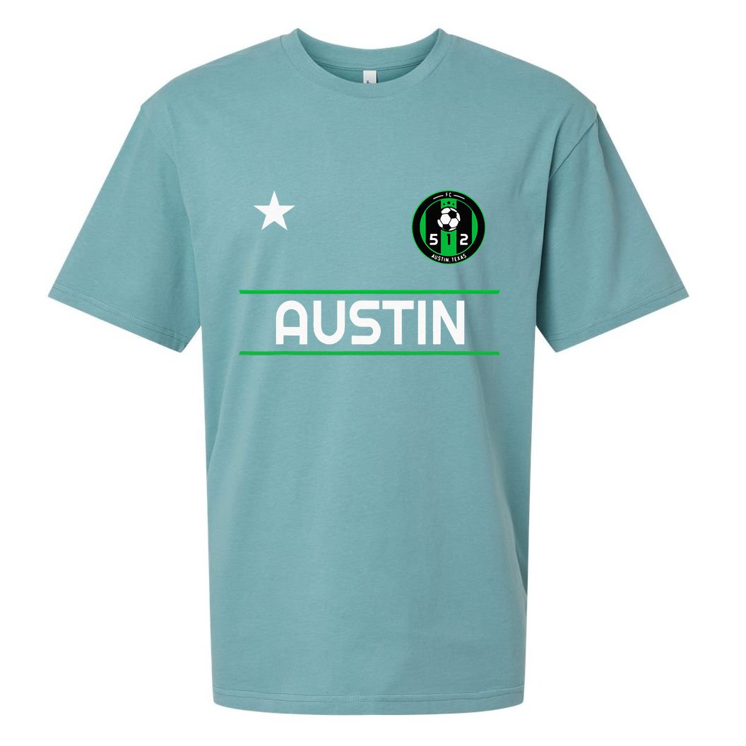 Austin Soccer Team Jersey Mini 512 Badge Sueded Cloud Jersey T-Shirt