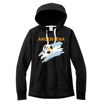 Argentina Soccer Toddler Ball Flag Women's Fleece Hoodie