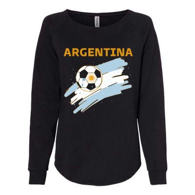 Argentina Soccer Toddler Ball Flag Womens California Wash Sweatshirt