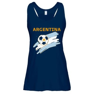 Argentina Soccer Toddler Ball Flag Ladies Essential Flowy Tank