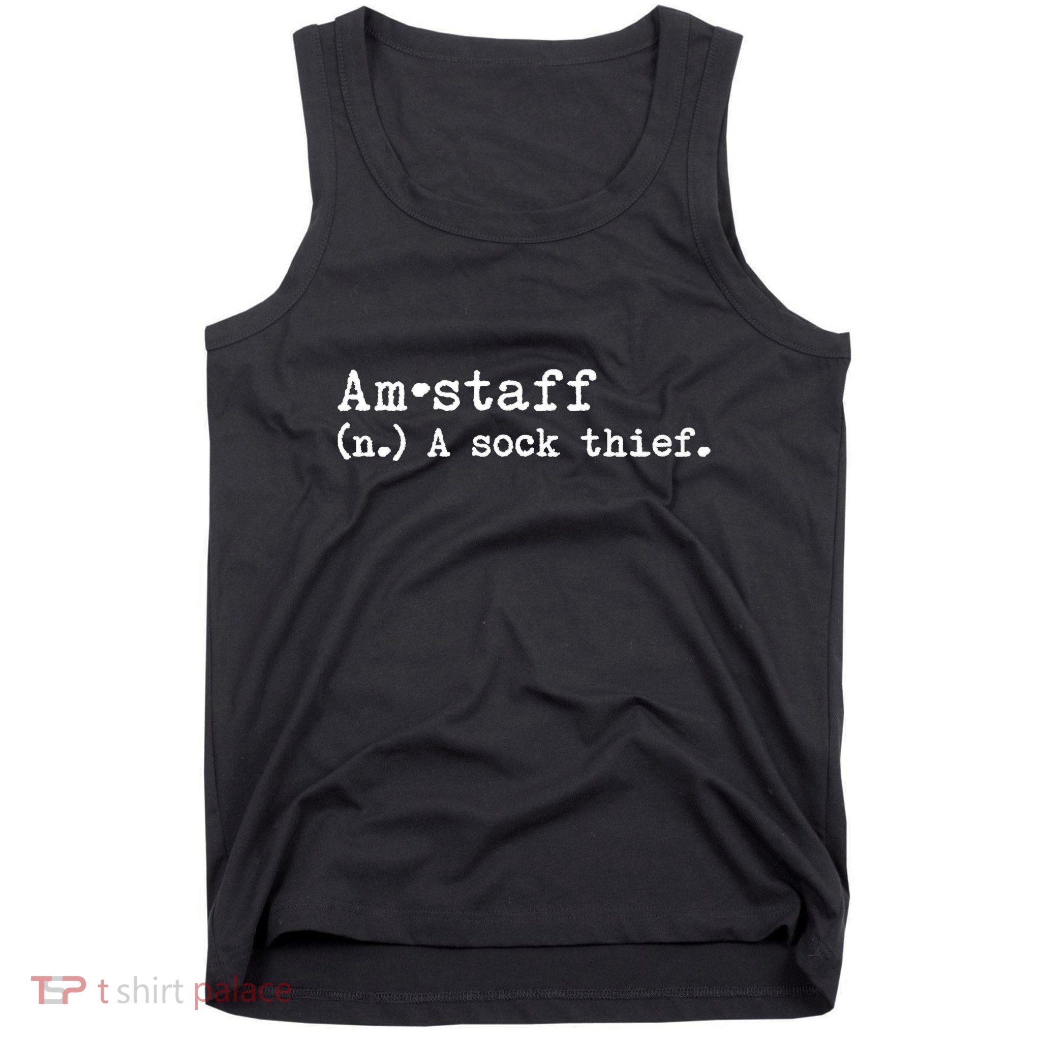 A Sock Thief American Staffordshire Terrier Dog Tank Top