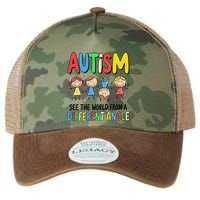 Autism Seeing The World From A Different Angle Autism Legacy Tie Dye Trucker Hat