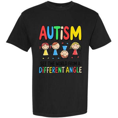 Autism Seeing The World From A Different Angle Autism Comfort Colors T-Shirt