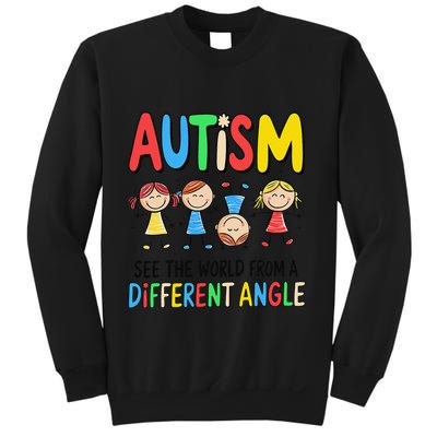 Autism Seeing The World From A Different Angle Autism Sweatshirt