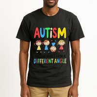 Autism Seeing The World From A Different Angle Autism Tall T-Shirt