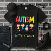 Autism Seeing The World From A Different Angle Autism Tall T-Shirt