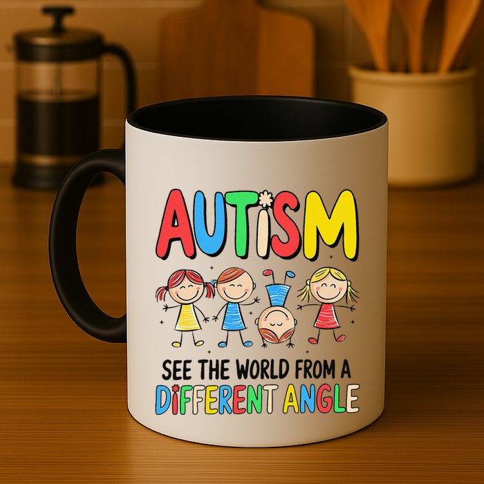 Autism Seeing The World From A Different Angle Autism Mug