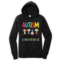Autism Seeing The World From A Different Angle Autism Women's Pullover Hoodie