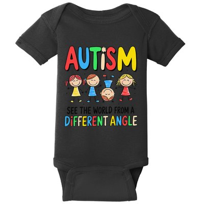 Autism Seeing The World From A Different Angle Autism Baby Bodysuit