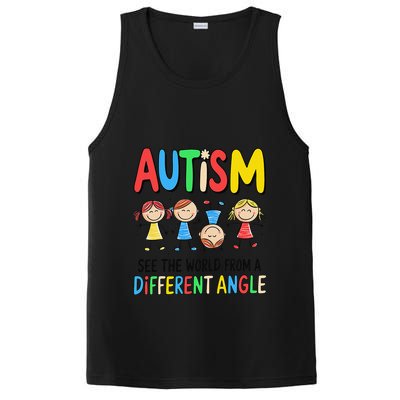 Autism Seeing The World From A Different Angle Autism PosiCharge Competitor Tank
