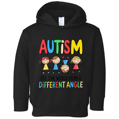 Autism Seeing The World From A Different Angle Autism Toddler Hoodie