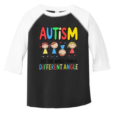 Autism Seeing The World From A Different Angle Autism Toddler Fine Jersey T-Shirt