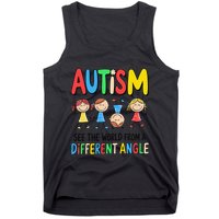 Autism Seeing The World From A Different Angle Autism Tank Top