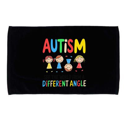 Autism Seeing The World From A Different Angle Autism Microfiber Hand Towel