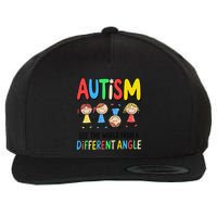 Autism Seeing The World From A Different Angle Autism Wool Snapback Cap