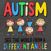 Autism Seeing The World From A Different Angle Autism Vector Backpack