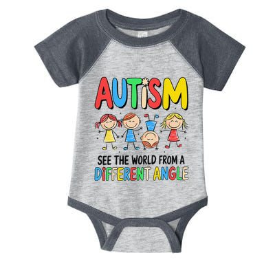 Autism Seeing The World From A Different Angle Autism Infant Baby Jersey Bodysuit
