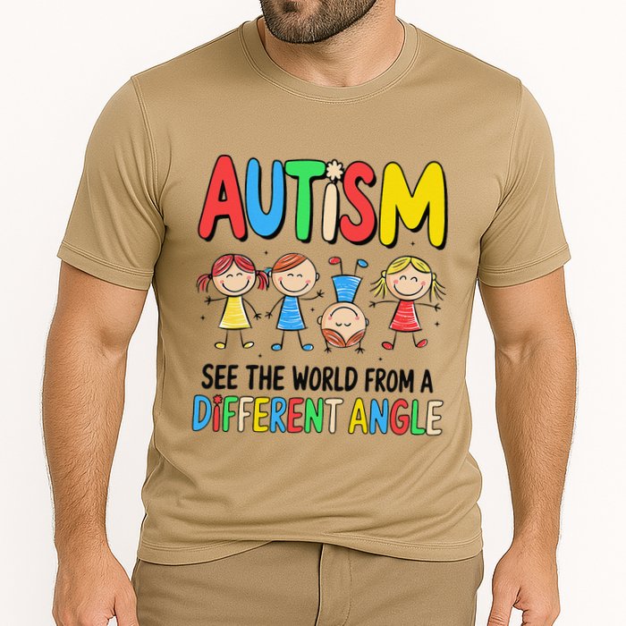 Autism Seeing The World From A Different Angle Autism Performance Shirt