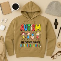 Autism Seeing The World From A Different Angle Autism Hoodie