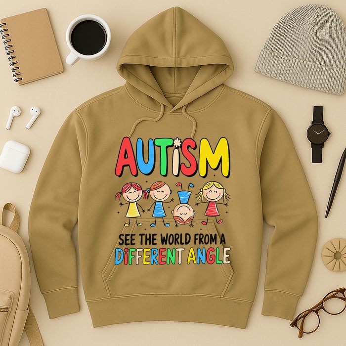 Autism Seeing The World From A Different Angle Autism Hoodie