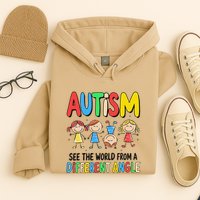 Autism Seeing The World From A Different Angle Autism Hoodie