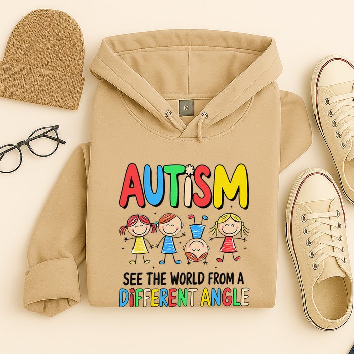 Autism Seeing The World From A Different Angle Autism Hoodie