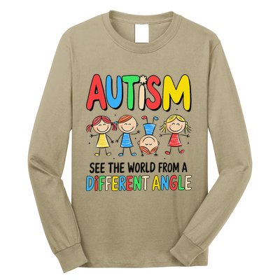 Autism Seeing The World From A Different Angle Autism Long Sleeve Shirt