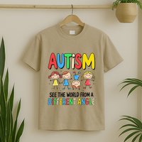 Autism Seeing The World From A Different Angle Autism T-Shirt