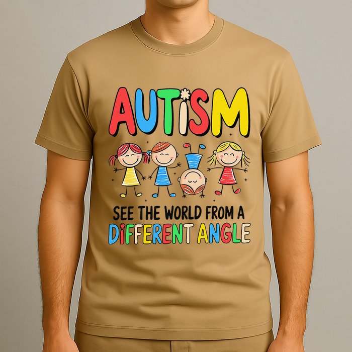 Autism Seeing The World From A Different Angle Autism T-Shirt