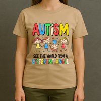 Autism Seeing The World From A Different Angle Autism T-Shirt