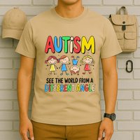 Autism Seeing The World From A Different Angle Autism T-Shirt