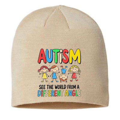 Autism Seeing The World From A Different Angle Autism Sustainable Beanie