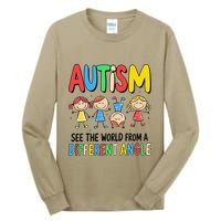 Autism Seeing The World From A Different Angle Autism Tall Long Sleeve T-Shirt