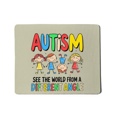 Autism Seeing The World From A Different Angle Autism Mousepad